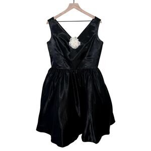 DOLLY COUTURE black formal dress with back buttons 16